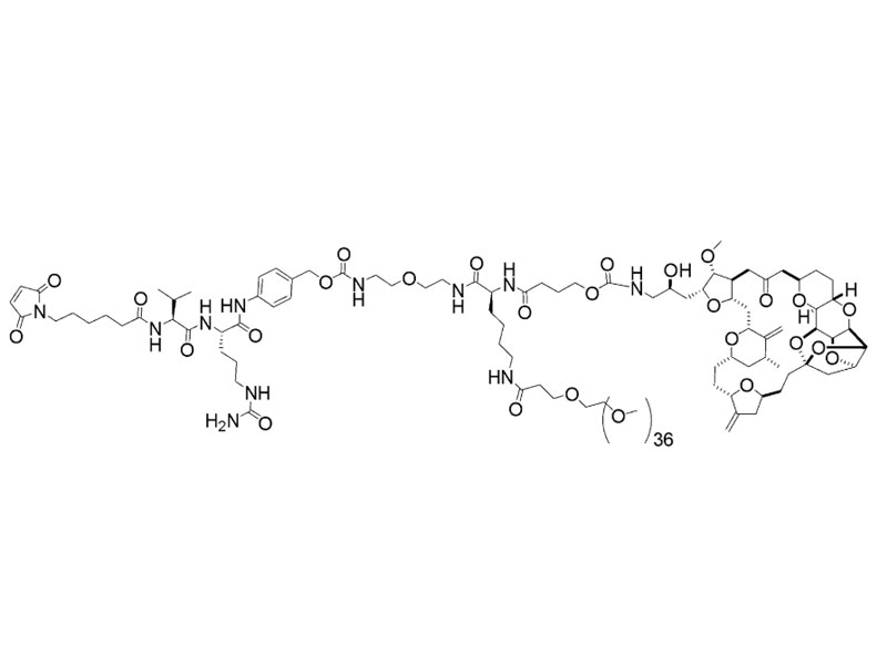 N-(PEG1-acid)-lys-amido-Mal-(PEG37)(Eribulin)