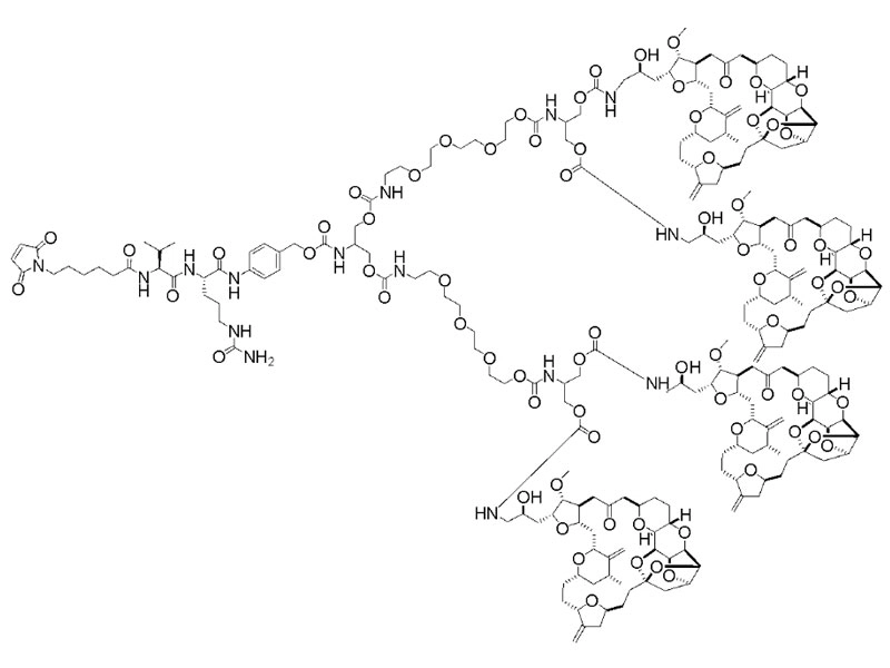 Mal-Val-Cit-PAB-(PEG4-( Eribulin)2)2