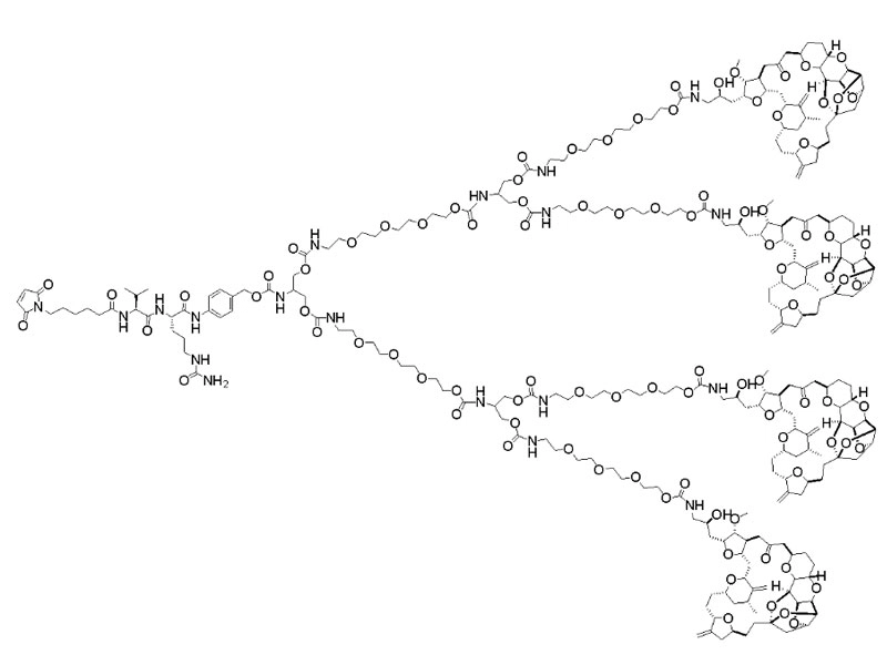 Mal-Val-Cit-PAB-(PEG4-(PEG4-Eribulin)2)2