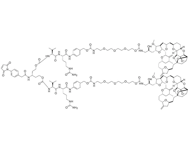 Mal-Phe-(Val-Cit-PAB-(PEG4-(PEG4-Eribulin)2))